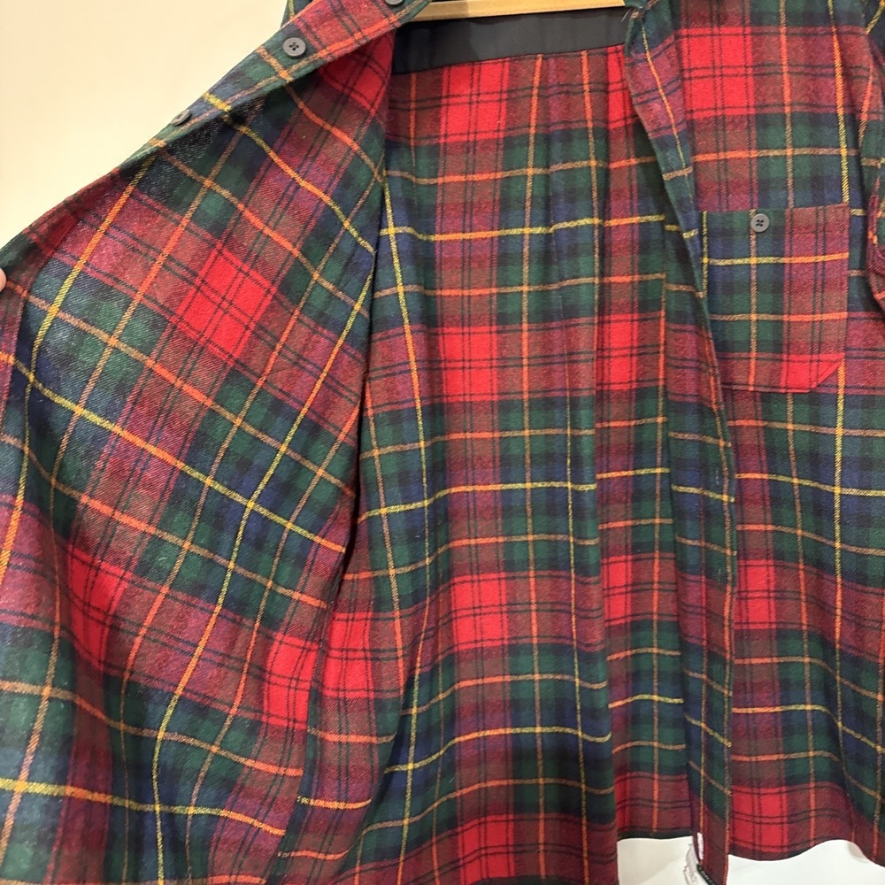 Men's Woolrich Plaid Shirt Size XL made In USA #042 - Picture 16 of 16